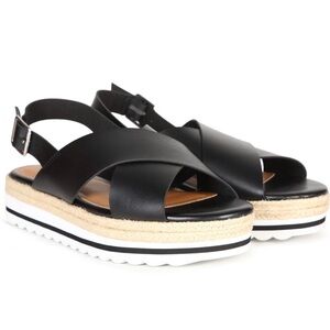 NEW Strappy Espadrilles Platform Sandals Size 10